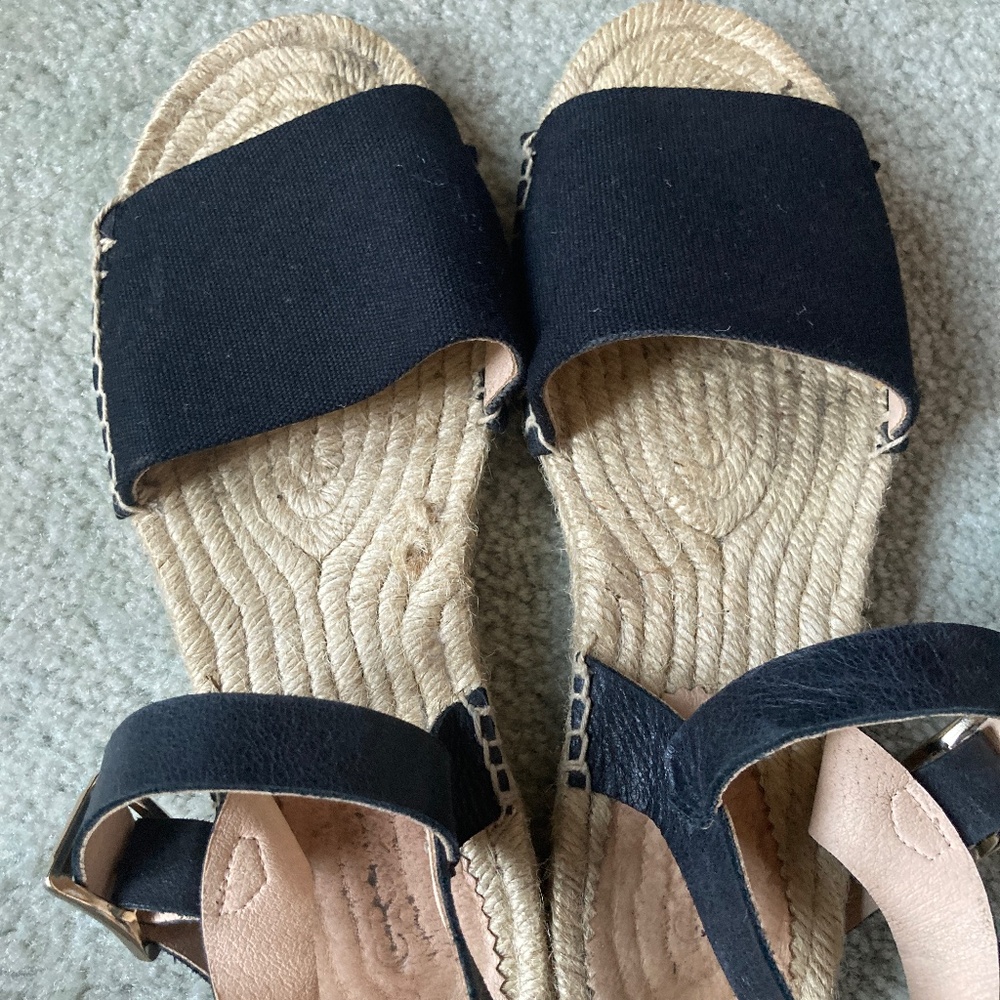 J. Crew Made-in-Spain Ankle-Strap Espadrilles in Leather Women's 7.5 (runs big) - Picture 2 of 8